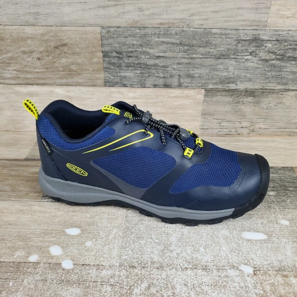 Keen Wanduro Low Kids Hiking Shoes Sz 7 Sky Captain Evening Primrose Waterproof